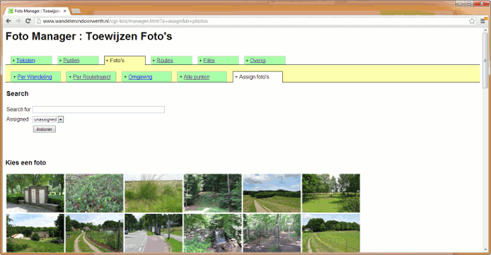 Content management systeem bijhouden fotodatabase Content management systeem bijhouden fotodatabase