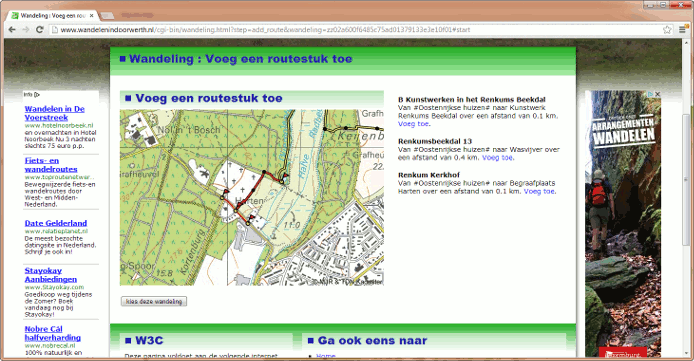 Interactief wandelingen samenstellen Interactief wandelingen samenstellen